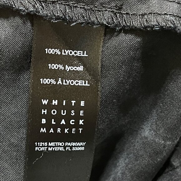 WHBM The Jogger Pants Black 8L Long Elastic Washed Black - Picture 6 of 7